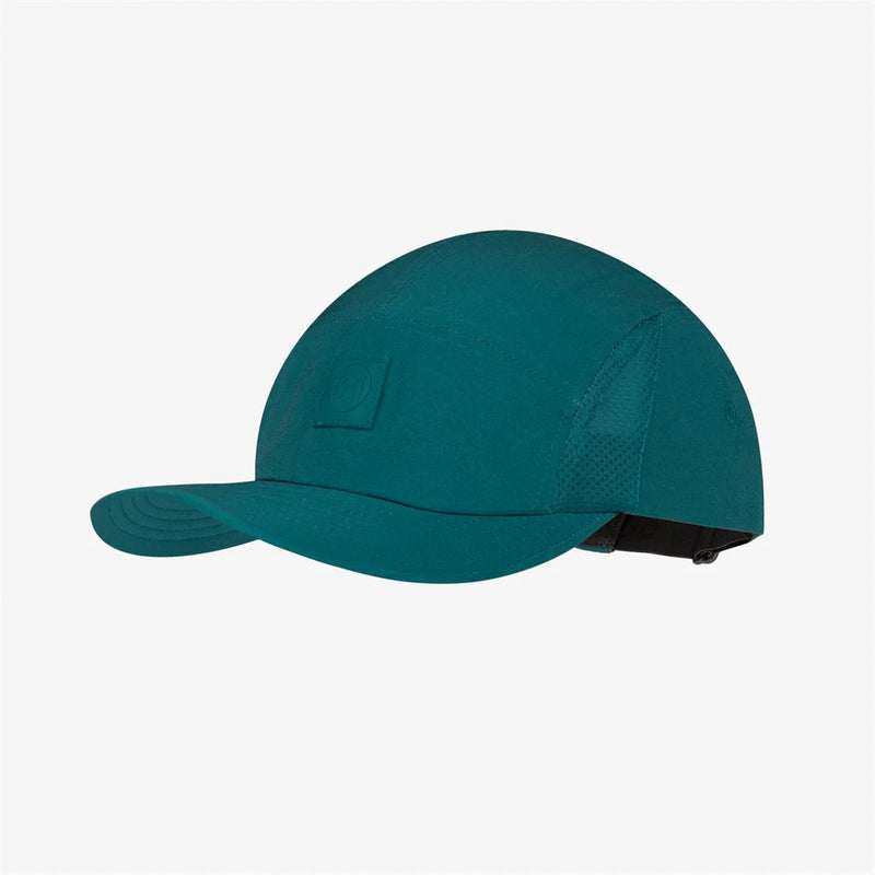 Buff Cap 5 Panel Solid White One Size