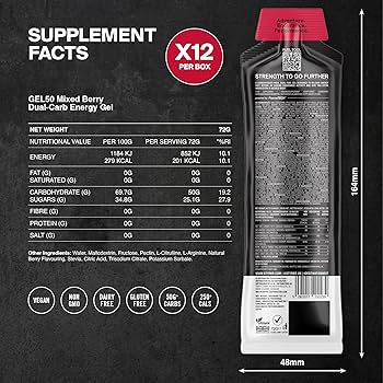 Styrkr GEL50 Dual-Carb Energy Gel