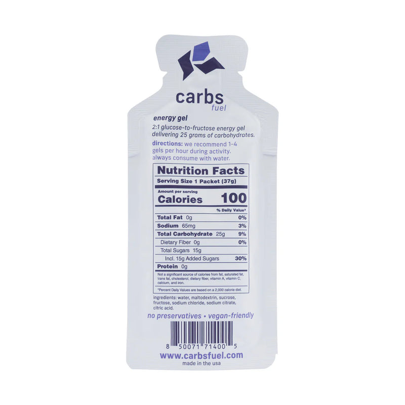 Carbs Fuel 25g Energy Gel - fuelld.co.nz