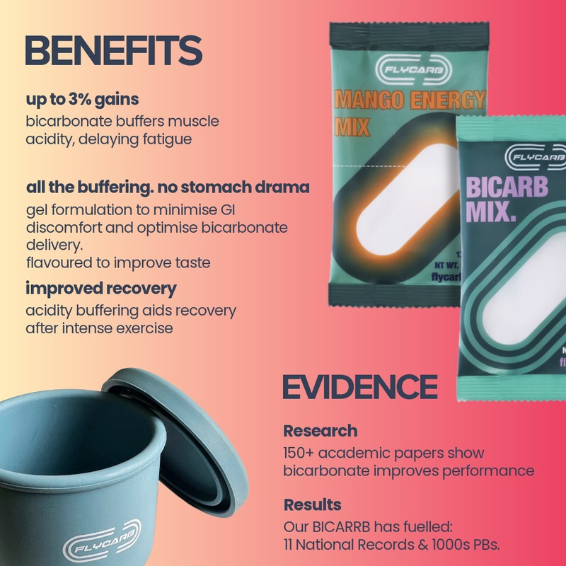 Flycarb Sodium Bicarb Mix - Mango - fuelld.co.nz