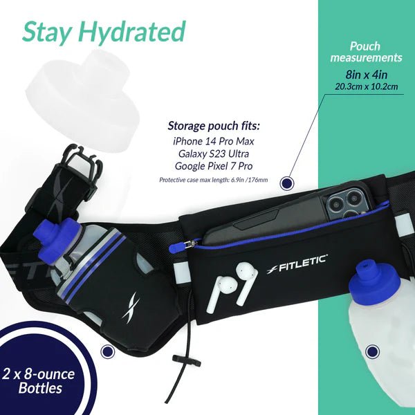 Fitletic Hydra 16 Hydration Belt - fuelld.co.nz