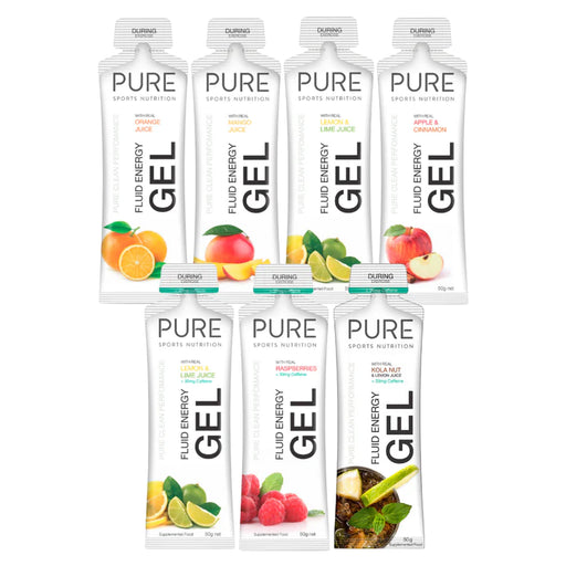 Pure Fluid Energy Gel Variety Pack - fuelld.co.nz