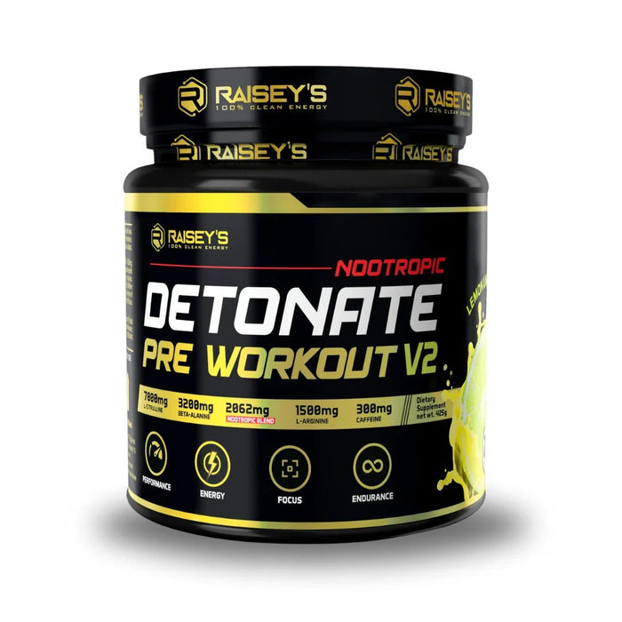 Raiseys Detonate Nootropic Preworkout - fuelld.co.nz