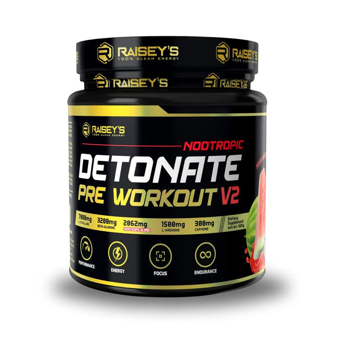 Raiseys Detonate Nootropic Preworkout - fuelld.co.nz