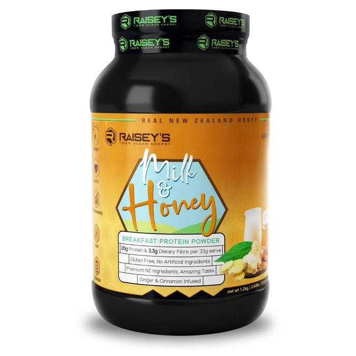 Raiseys Milk & Honey Breakfast Protein - fuelld.co.nz