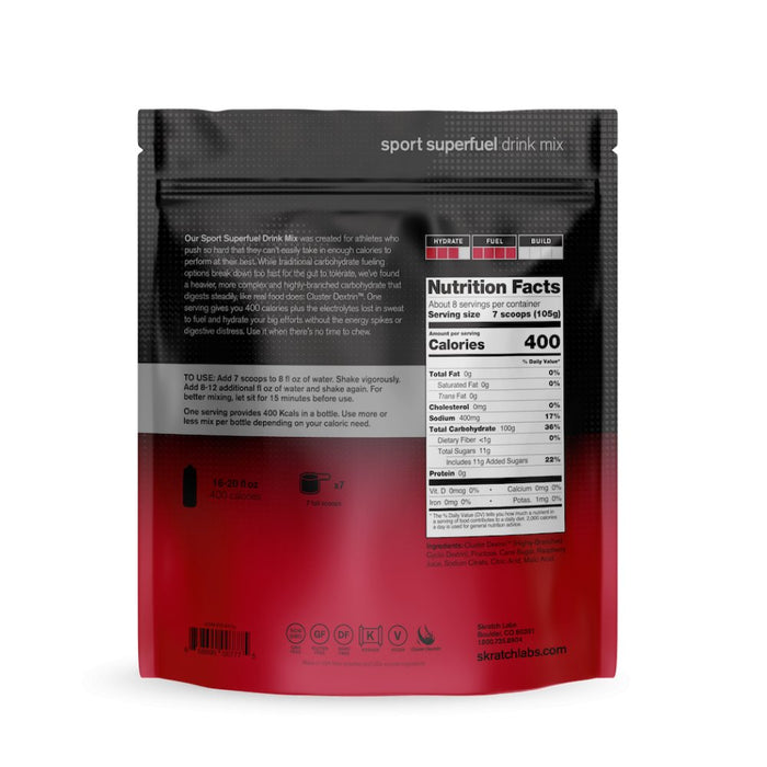 Skratch Labs Super High - Carb Sport Drink Mix - fuelld.co.nz